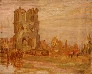 Alexander Young Jackson Cathedral at Ypres, Belgium France oil painting artist